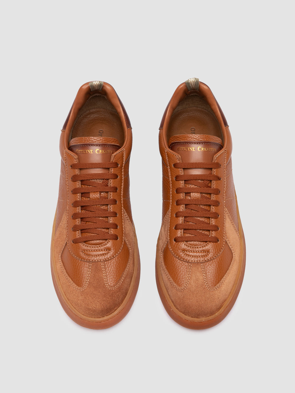 MILITIA 001 - Brown Leather Sneakers - Image 2