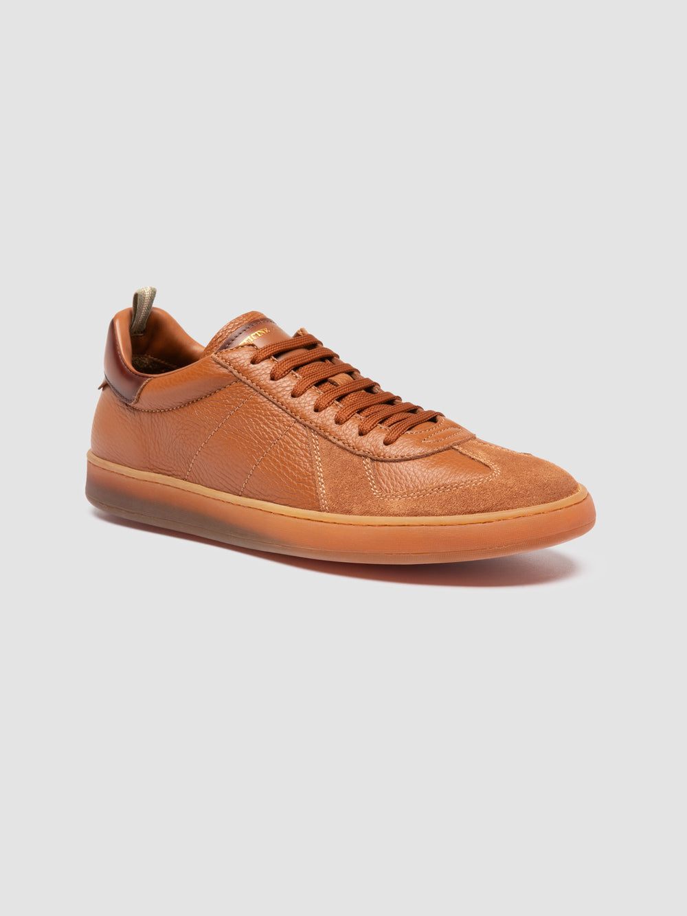 MILITIA 001 - Brown Leather Sneakers - Image 3