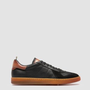 MILITIA 001 - Black Leather Sneakers