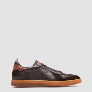 MILITIA 001 - Brown Leather Sneakers