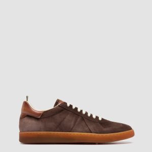 MILITIA 002 - Brown Suede and Leather Sneakers