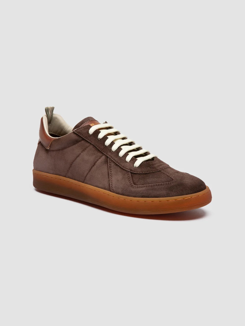 MILITIA 002 - Brown Suede and Leather Sneakers - Image 3