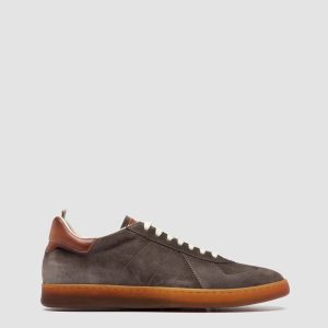MILITIA 002 - Taupe Suede and Leather Sneakers
