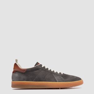 MILITIA 002 - Grey Suede and Leather Sneakers