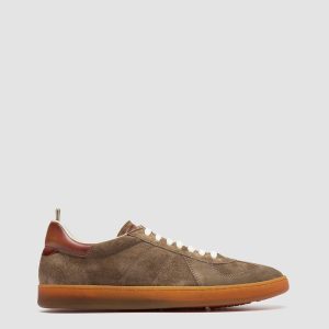 MILITIA 002 - Green Suede and Leather Sneakers