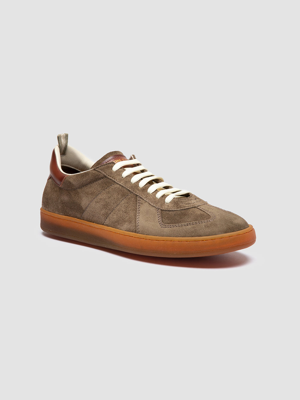 MILITIA 002 - Green Suede and Leather Sneakers - Image 3