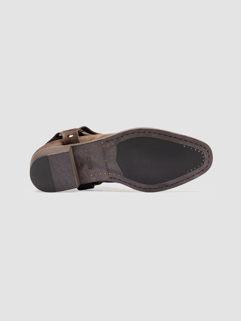 MONEGAL 004 - Brown Suede Zipped Boots - Image 5