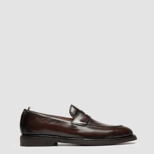 OPERA FLEXI 101 - Brown Leather Penny Loafers