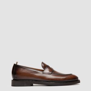 OPERA FLEXI 101 - Brown Leather Penny Loafers