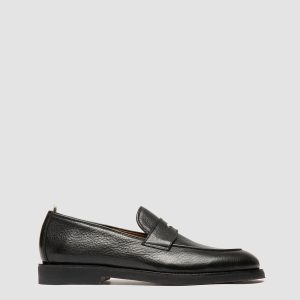 OPERA FLEXI 101 - Black Leather Penny Loafers