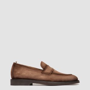 OPERA FLEXI 101 - Brown Suede Penny Loafers