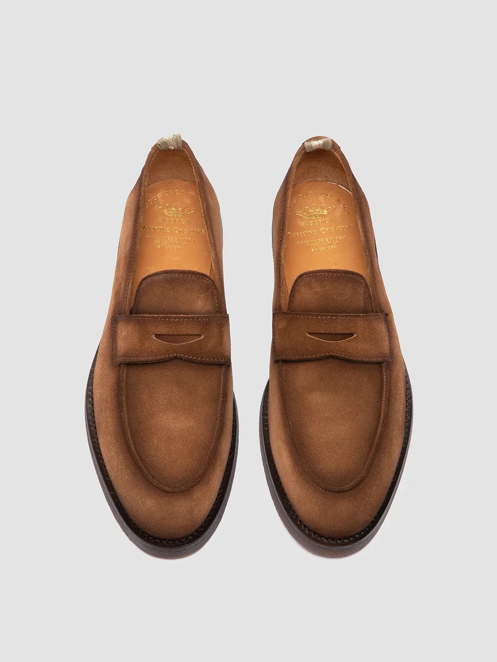 OPERA FLEXI 101 - Light Brown Suede Penny Loafers - Image 2
