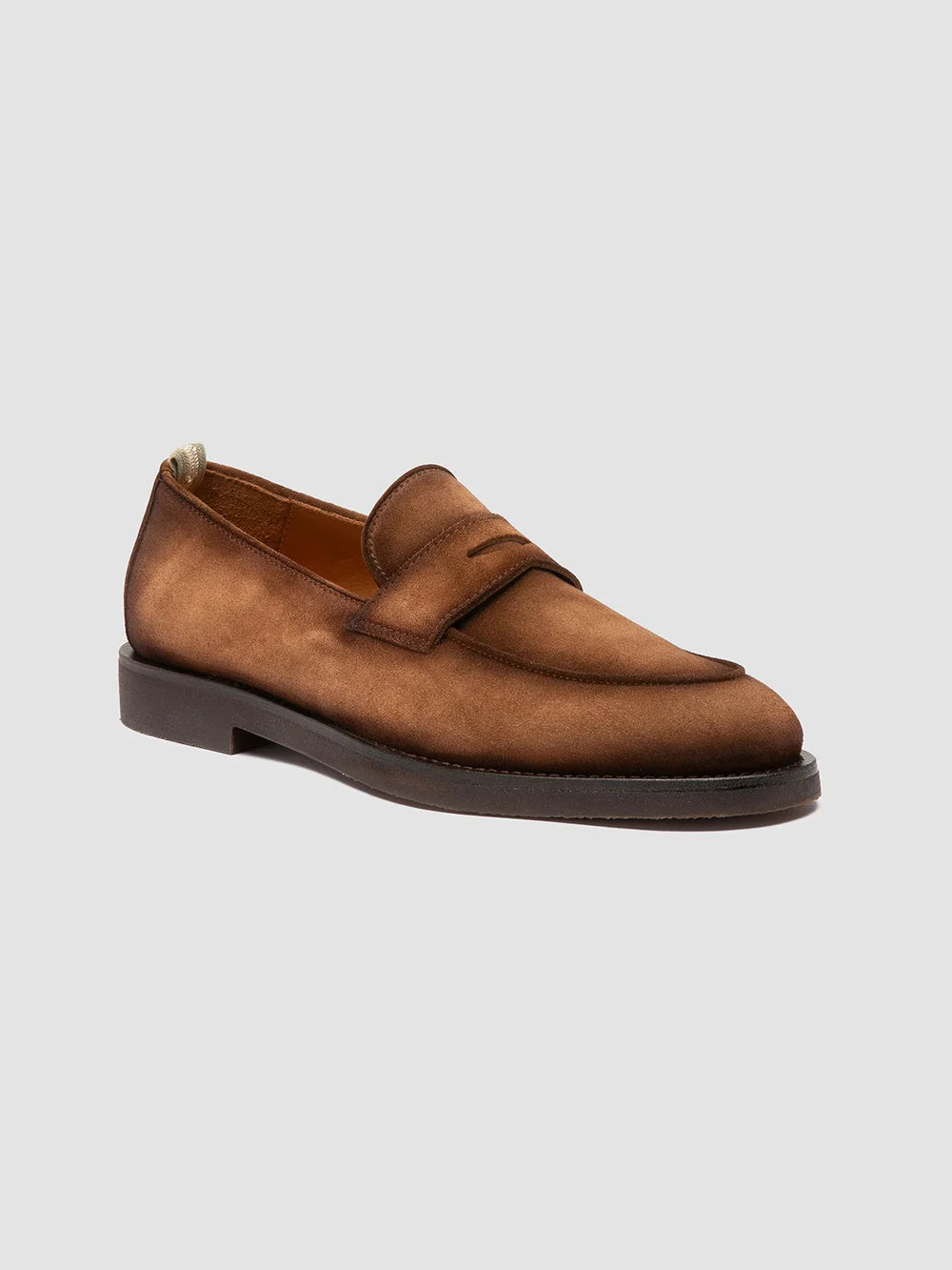 OPERA FLEXI 101 - Light Brown Suede Penny Loafers - Image 3