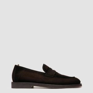 OPERA FLEXI 101 - Brown Suede Penny Loafers