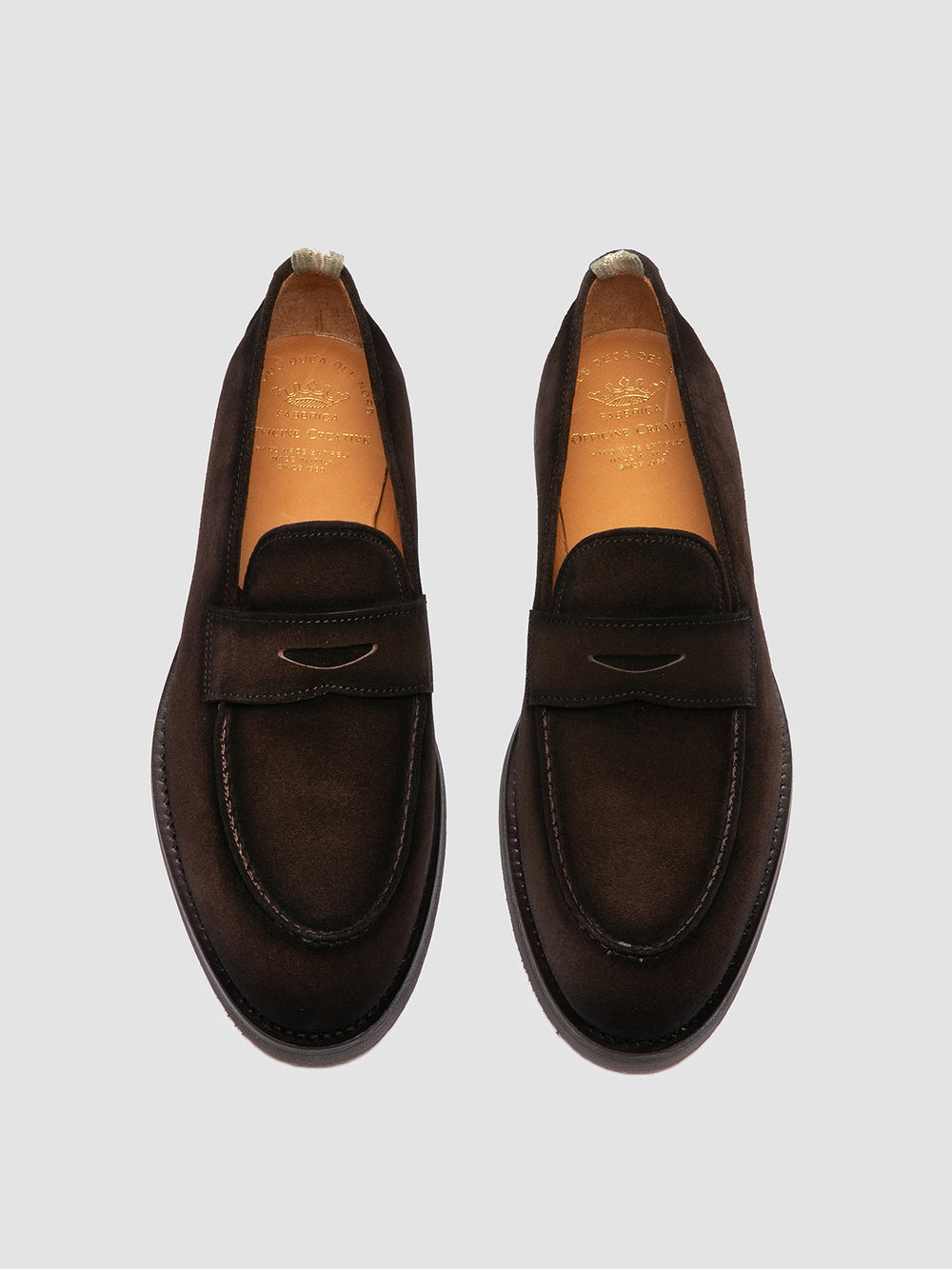 OPERA FLEXI 101 - Brown Suede Penny Loafers - Image 2