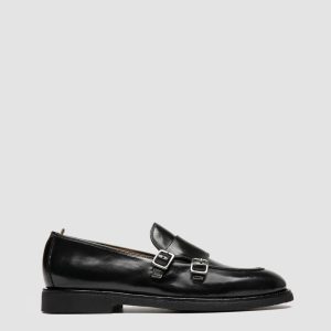 OPERA FLEXI 105 - Black Leather Monk Shoes