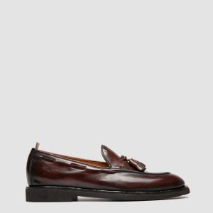 OPERA FLEXI 106 - Burgundy Leather Tassel Loafers