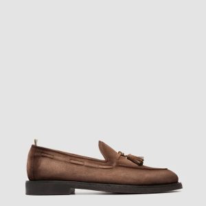 OPERA FLEXI 106 - Brown Suede Tassel Loafers