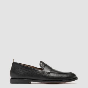OPERA 001 - Black Leather Penny Loafers