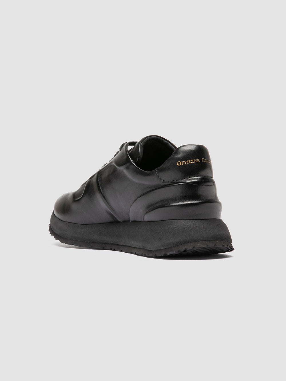 PERSPECTIVE 001 - Black Leather Sneakers - Image 4