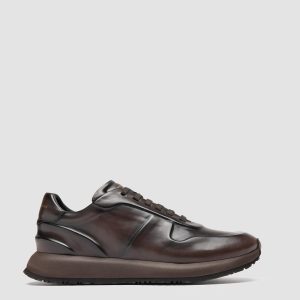 PERSPECTIVE 001 - Brown Leather Sneakers