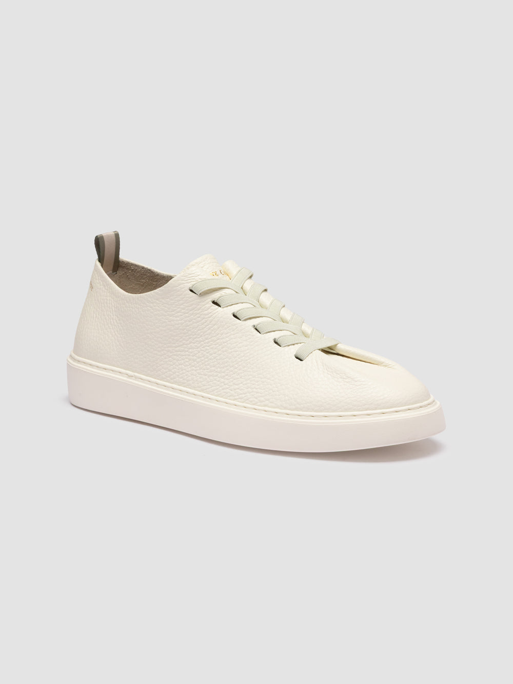 PLUMA 001 - White Leather Low Top Sneakers - Image 3