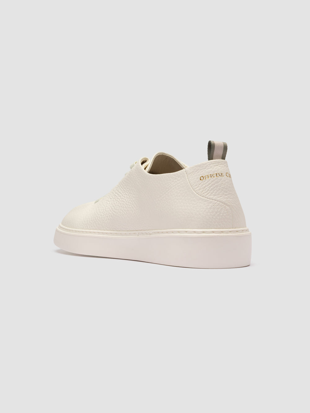 PLUMA 001 - White Leather Low Top Sneakers - Image 4