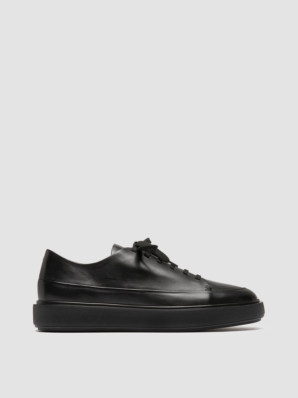 RELEASE 001 - Black Leather Sneakers