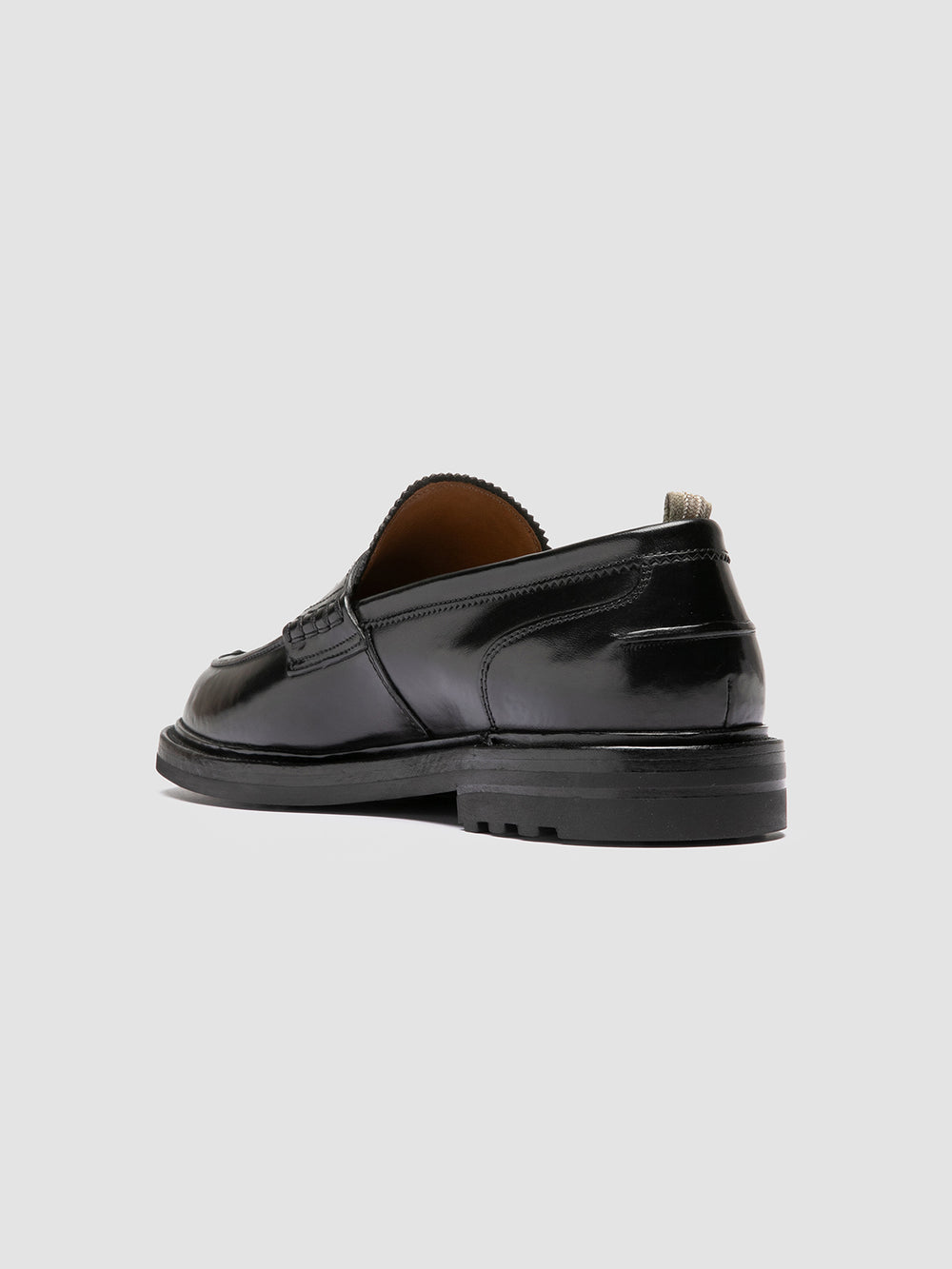 SAX FLEXI 001 - Black Leather Penny Loafers - Image 4