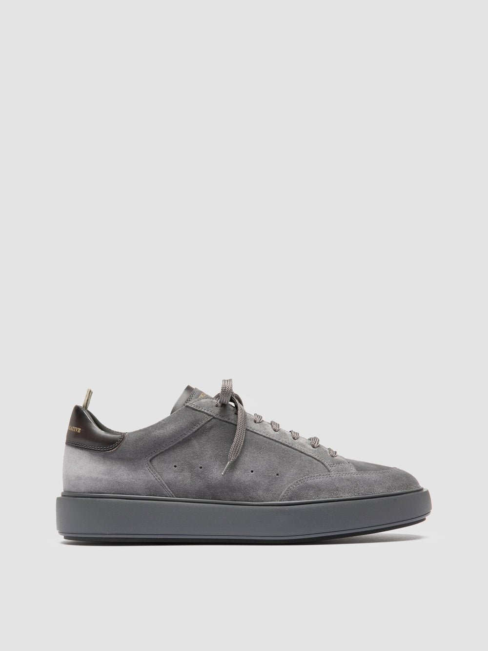 SEQUEL 001 - Grey Suede and Leather Sneakers