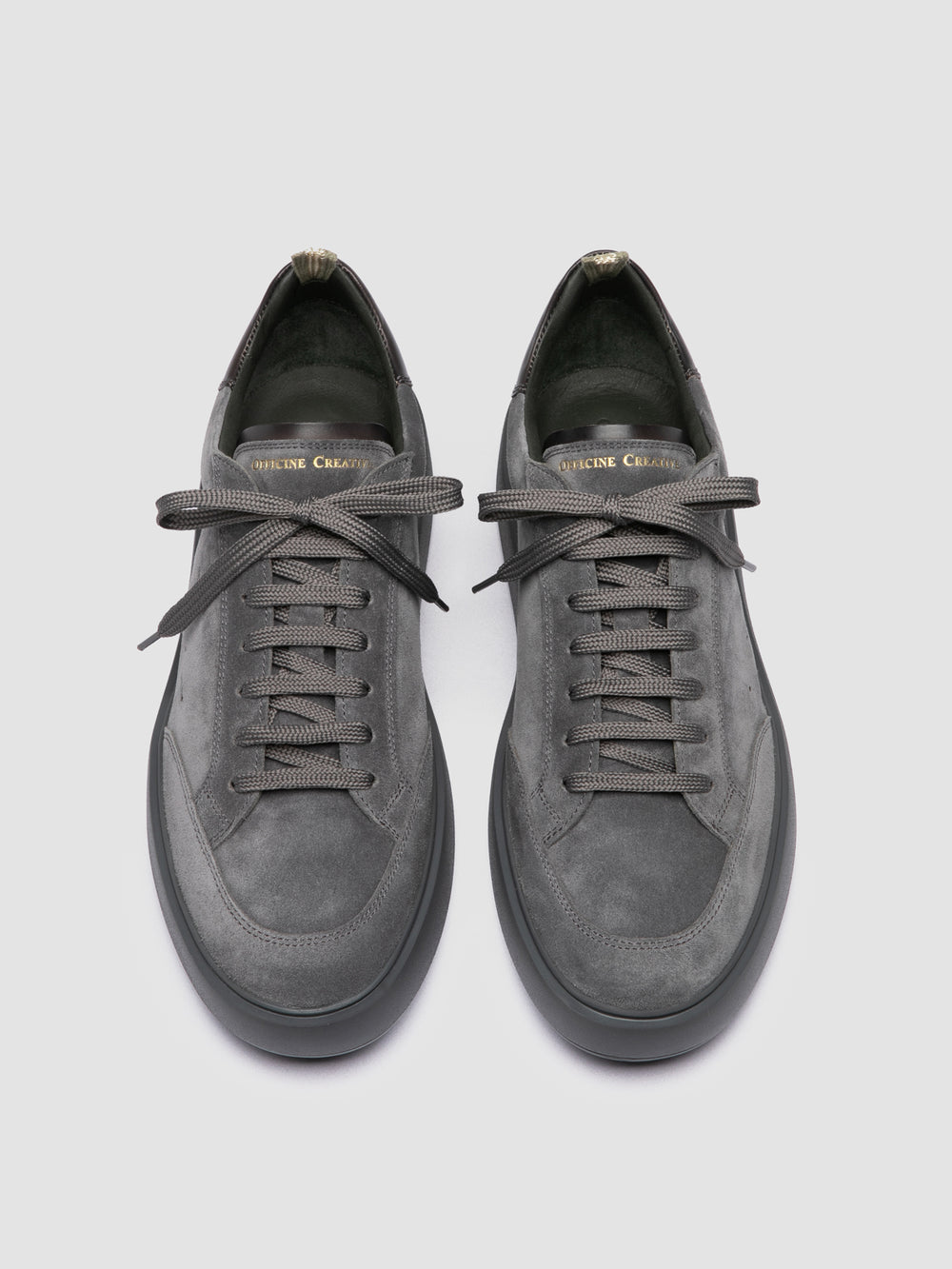 SEQUEL 001 - Grey Suede and Leather Sneakers - Image 2
