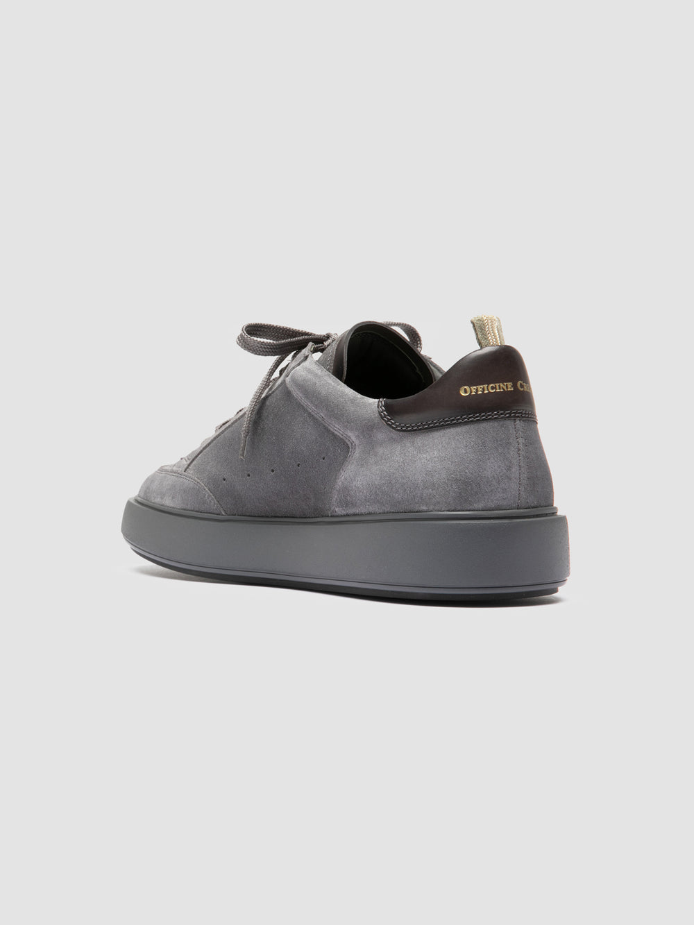 SEQUEL 001 - Grey Suede and Leather Sneakers - Image 4