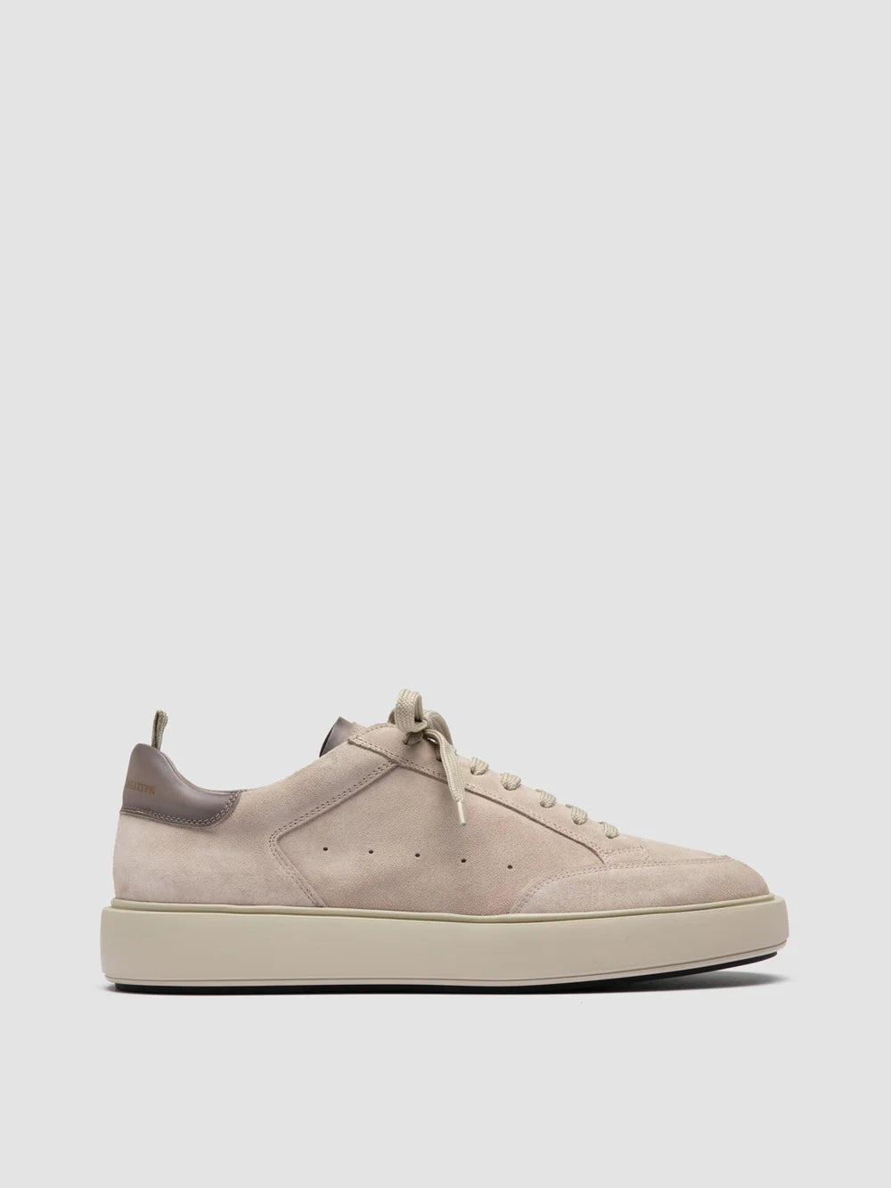 SEQUEL 001 - Ivory Suede and Leather Sneakers
