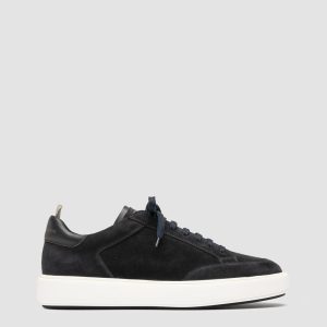 SEQUEL 002 - Blue Suede and Leather Sneakers