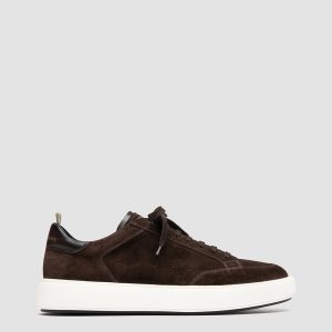 SEQUEL 002 - Brown Suede and Leather Sneakers