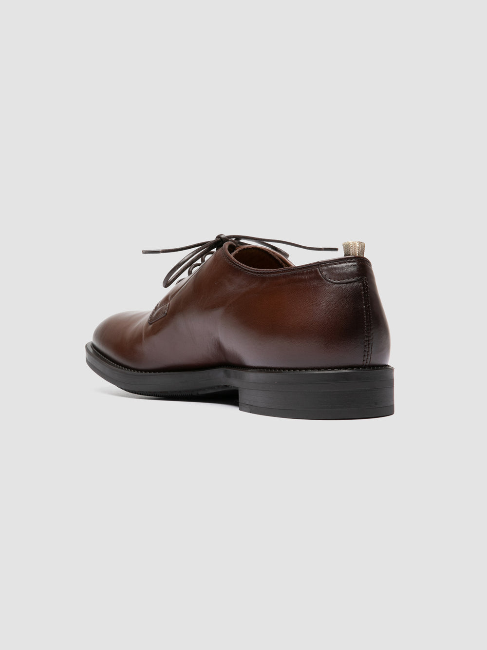 SILENT 001 - Brown Leather Derby Shoes - Image 4
