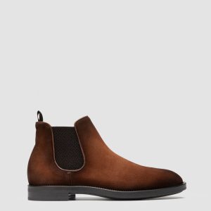 SILENT 003 - Brown Suede Chelsea Boots