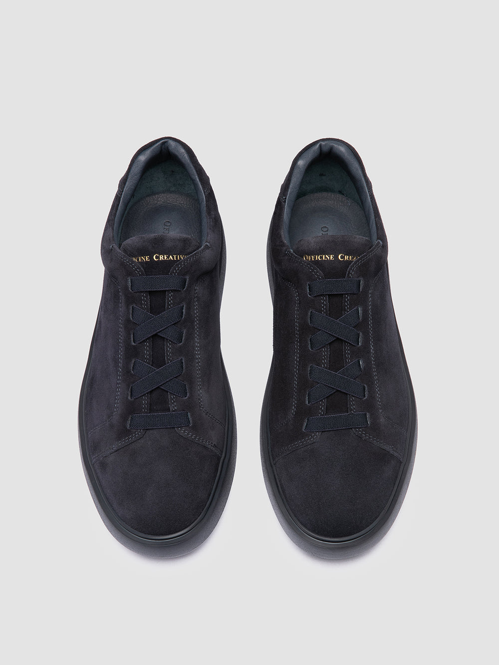 SLOUCH 001 - Navy Suede Sneakers - Image 2