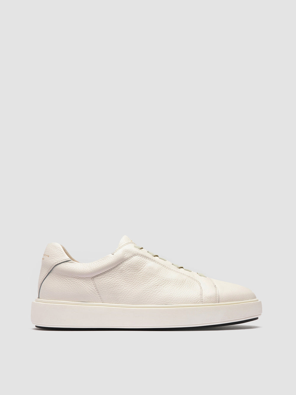SLOUCH 001 - White Leather Low Top Sneakers