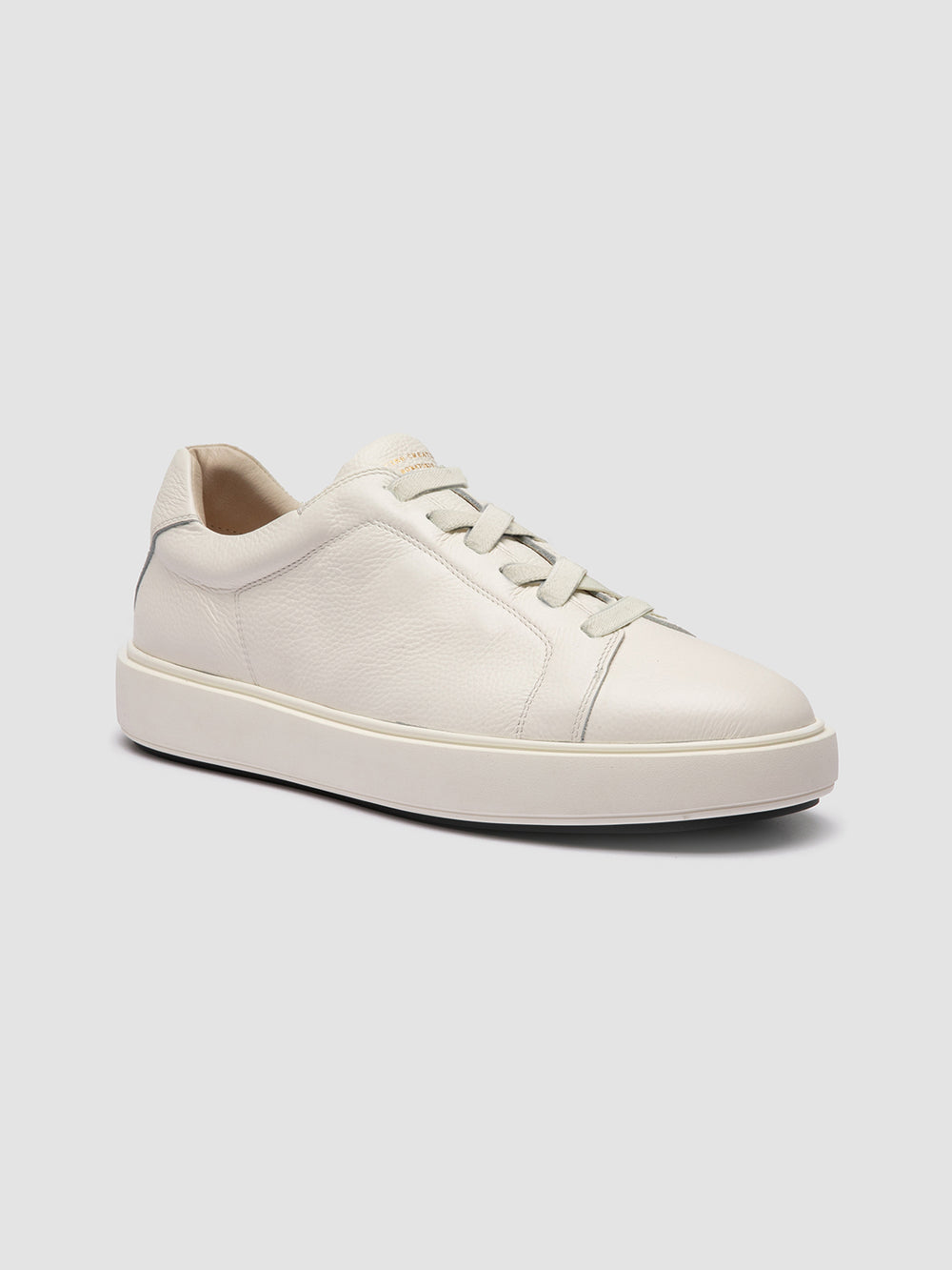 SLOUCH 001 - White Leather Low Top Sneakers - Image 3