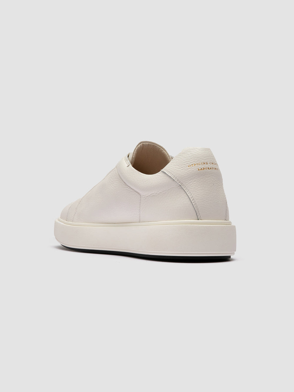 SLOUCH 001 - White Leather Low Top Sneakers - Image 4