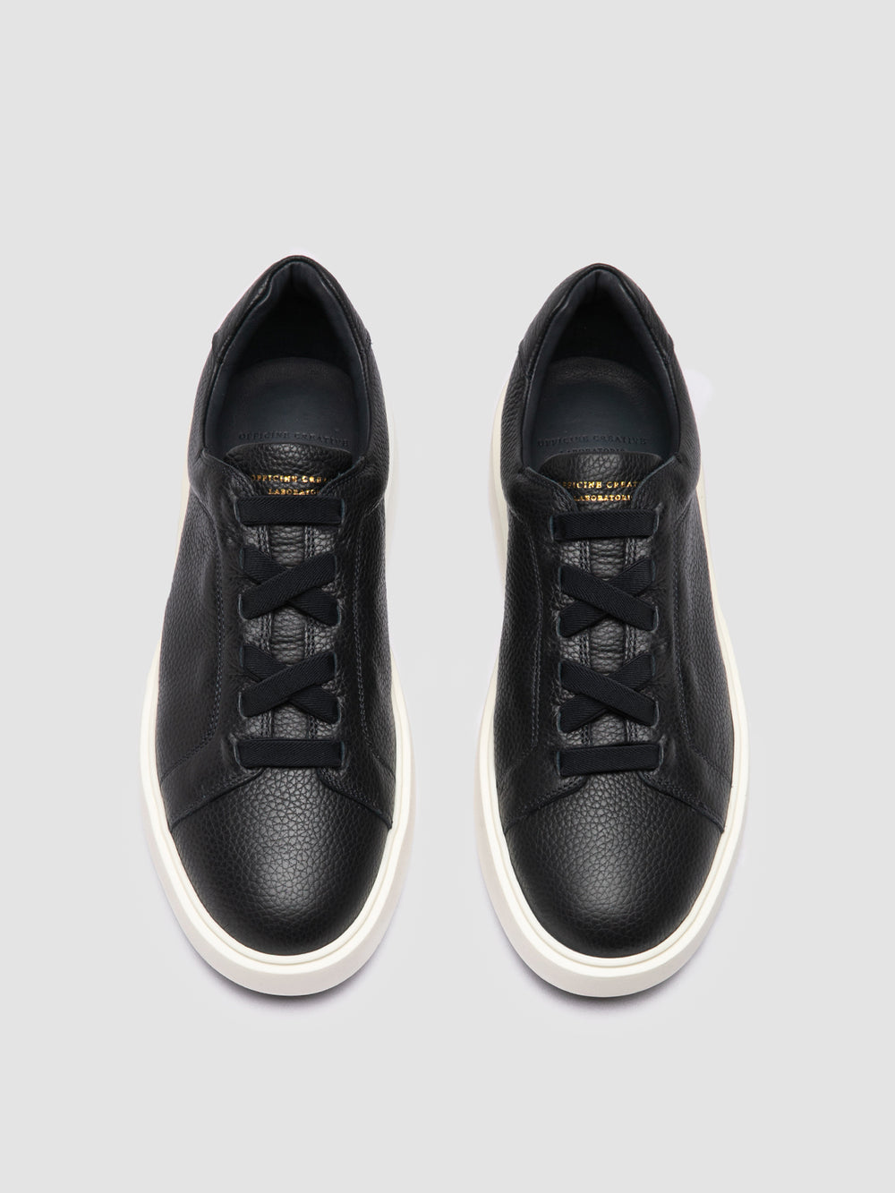 SLOUCH 001 - Blue Leather Low Top Sneakers - Image 2