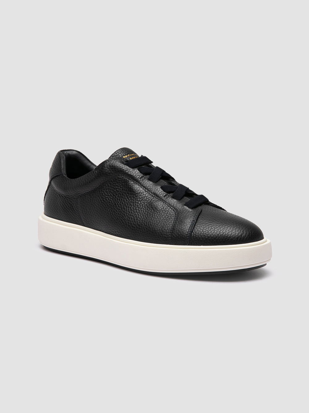 SLOUCH 001 - Blue Leather Low Top Sneakers - Image 3