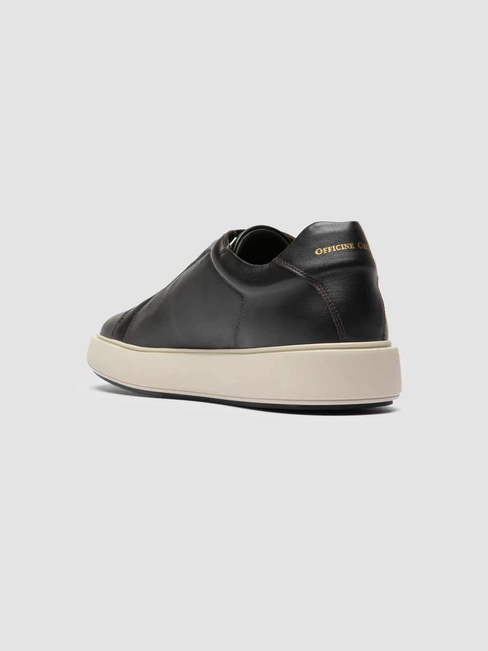 SLOUCH 001 - Brown Leather Low Top Sneakers - Image 4