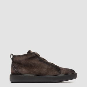 SLOUCH 005 - Brown Suede High Top Sneakers