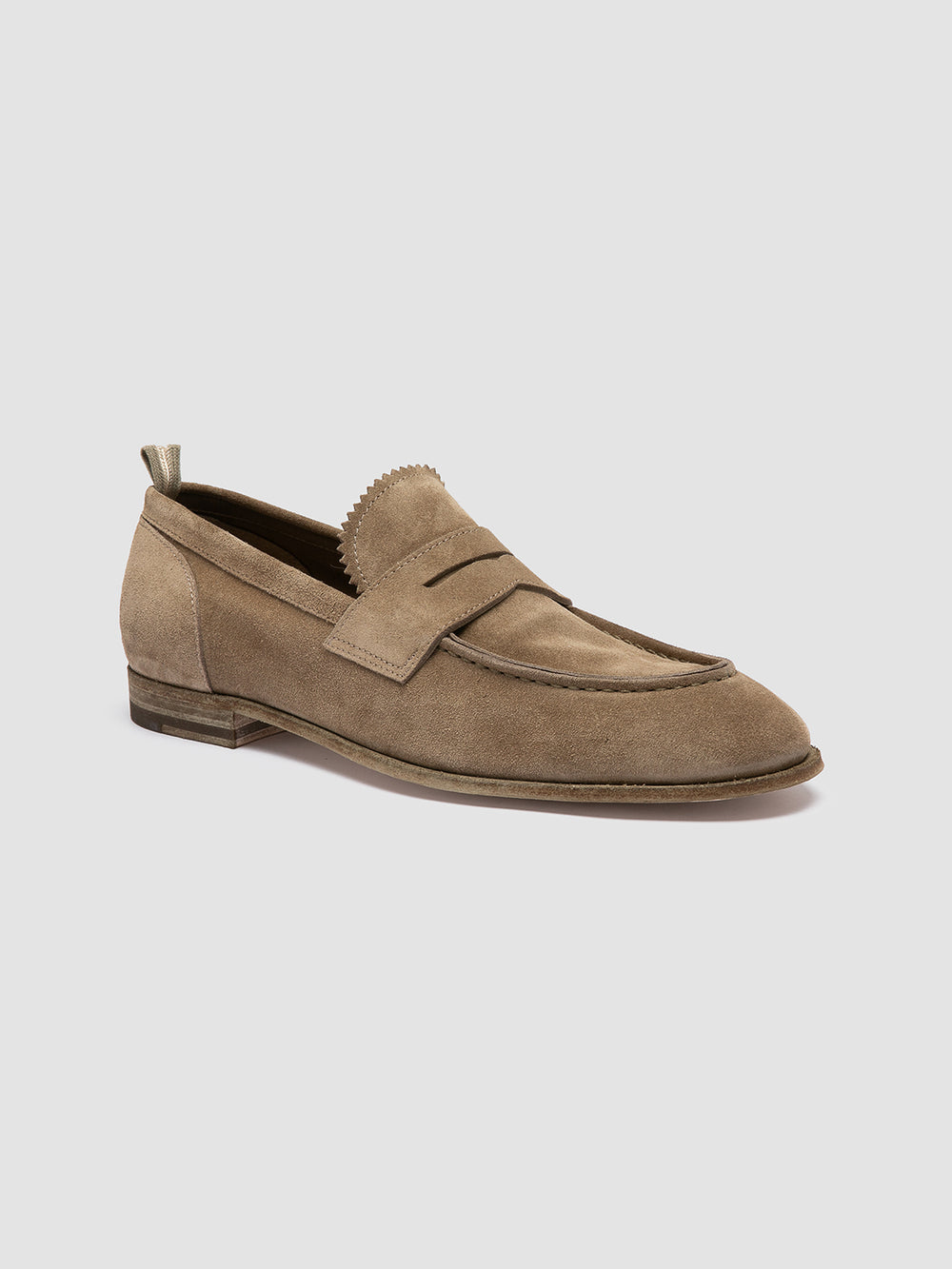 SOLITUDE 001 - Taupe Suede Penny Loafers - Image 3