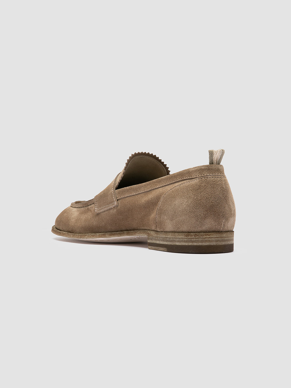 SOLITUDE 001 - Taupe Suede Penny Loafers - Image 4