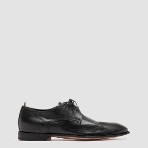 SOLITUDE 002 - Black Leather Derby Shoes