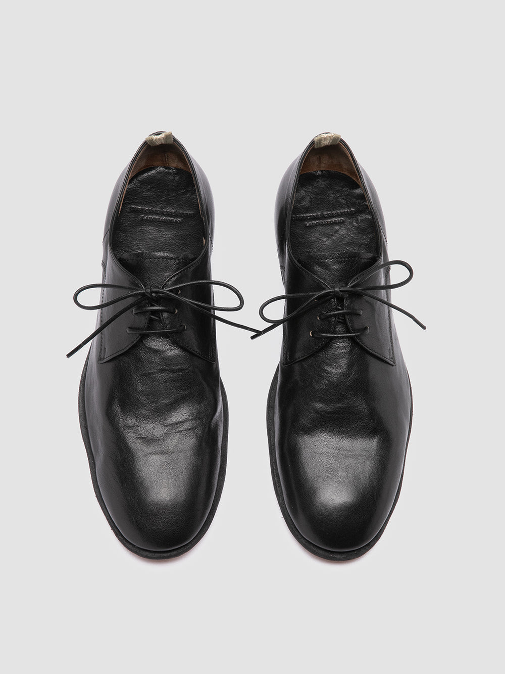 SOLITUDE 002 - Black Leather Derby Shoes - Image 2