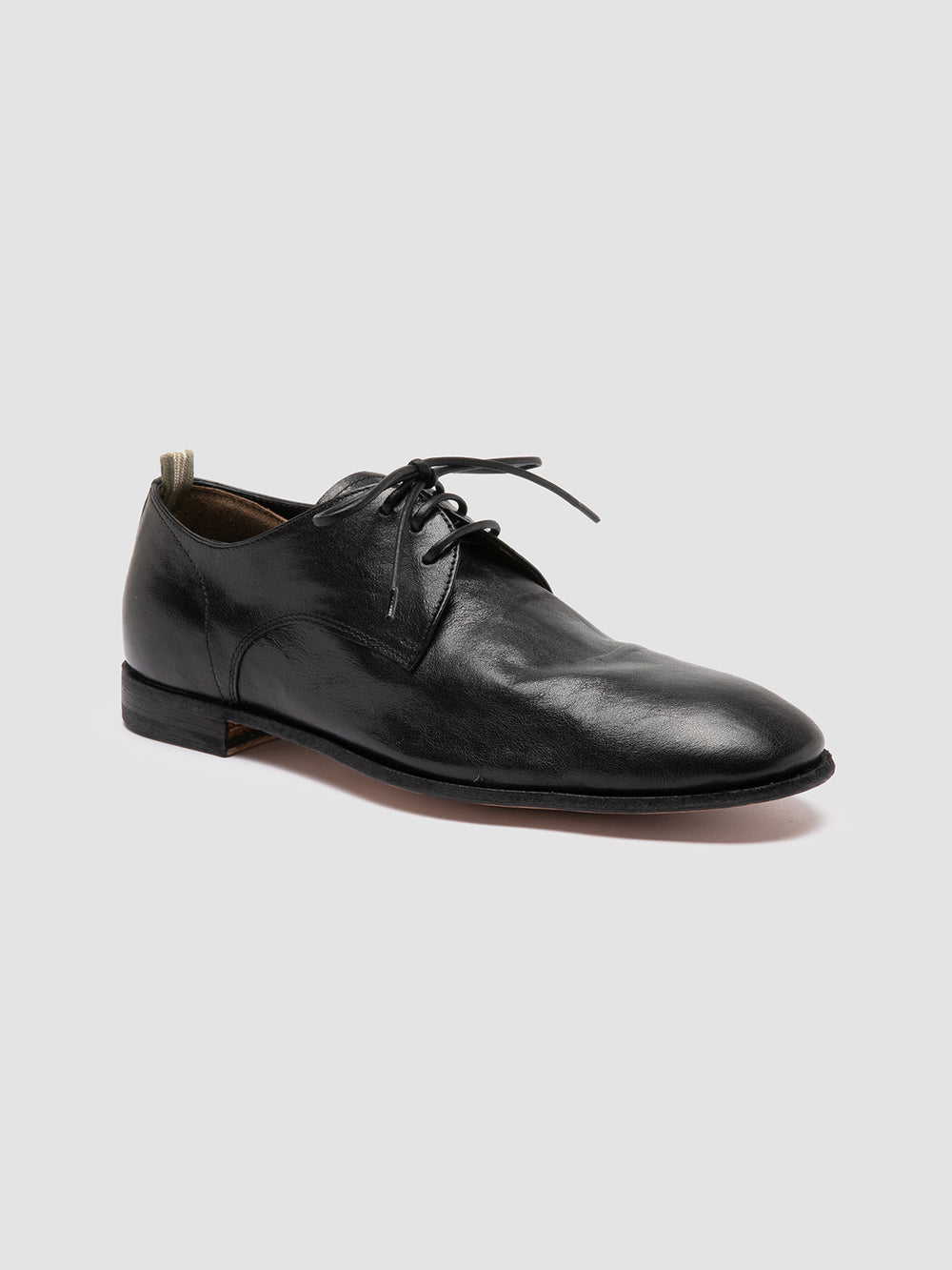 SOLITUDE 002 - Black Leather Derby Shoes - Image 3